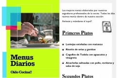 Menú enviado por José Torres desde Madrid