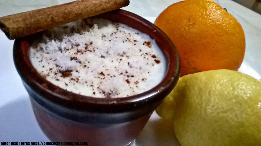 ARROZ CON LECHE AL AROMA DE CÍTRICOS Y COCO